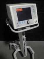 RESPIRONICS BIPAP VISION VENTILATOR ON ROLLING STAND