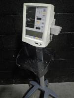 DATASCOPE ACCUTORR PLUS PATIENT MONITOR ON ROLLING STAND