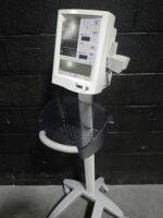 DATASCOPE ACCUTORR PLUS PATIENT MONITOR ON ROLLING STAND