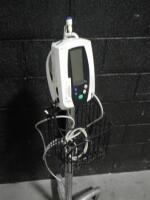 WELCH ALLYN PATIENT MONITOR ON ROLLING STAND