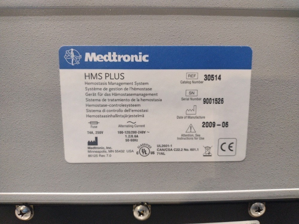 MEDTRONIC HMS PLUS LAB ANALYZER