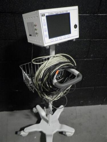 IVY 3150 CARDIAC TRIGGER MONITOR ON ROLLING STAND