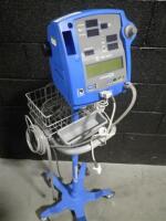 GE DINAMAP PRO 400V2 PATIENT MONITOR ON ROLLING STAND