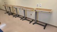 HILL-ROM PMJR OVERBED TABLE, QTY. (5)