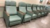 RECLINER CHAIR, QTY. (7) (BROWN ARM)