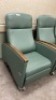 RECLINER CHAIR, QTY. (7) (BROWN ARM) - 2