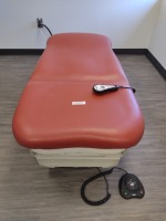 MIDMARK 623-008 POWERED EXAM TABLE WITH FOOTSWITCH, HAND CONTROL (RED TOP)