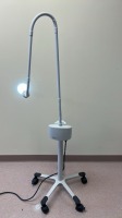 RITTER 253 FLEXIBLE ARM LED EXAM LIGHT ON MOBILE FLOOR STAND