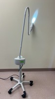 RITTER 253 FLEXIBLE ARM LED EXAM LIGHT ON MOBILE FLOOR STAND