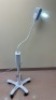WELCH ALLYN REF GS 300 GENERAL EXAM LIGHT WITH ON MOBILE FLOOR STAND