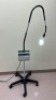 WELCH ALLYN 48830 FLEXIBLE ARM EXAM LIGHT ON ROLLING FLOOR STAND
