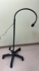 FLEXIBLE ARM EXAM LIGHT ON MOBILE FLOOR STAND (ALL BLACK) - 3