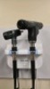 WELCH ALLYN INTEGRATED WALL BOARD SYSTEM TO INCLUDE: 777 TRANSFORMER WITH REF 23810 MACRO VIEW OTOSCOPE, REF 901022 PANOPTIC OPHTHALMOSCOPE, SPHYGMOMANOMETER, DIGITAL THERMOMETER DOCK STATION, SPECULA TIP DISPENSER - 2