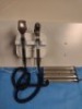WELCH ALLYN INTEGRATED WALL BOARD SYSTEM TO INCLUDE: 777 TRANSFORMER WITH REF 23810 MACRO VIEW OTOSCOPE, OPHTHALMOSCOPE, SPHYGMOMANOMETER, DIGITAL THERMOMETER DOCK STATION, SPECULA TIP DISPENSER - 8