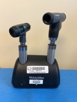 WELCH ALLYN REF 23810 MACRO VIEW OTOSCOPE, REF 901022 PANOPTIC OPHTHALMOSCOPE, 7114X UNIVERSAL CHARGER