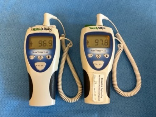 WELCH ALLYN SURETEMP PLUS 692 DIGITAL THERMOMETER, QTY. (2)