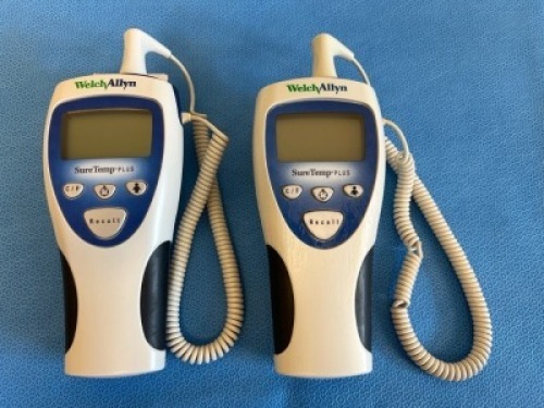 WELCH ALLYN SURETEMP PLUS 692 DIGITAL THERMOMETER, QTY. (2)