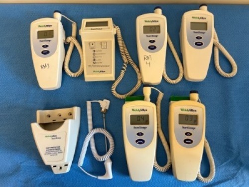 WELCH ALLYN SURETEMP DIGITAL THERMOMETER, QTY. (6)