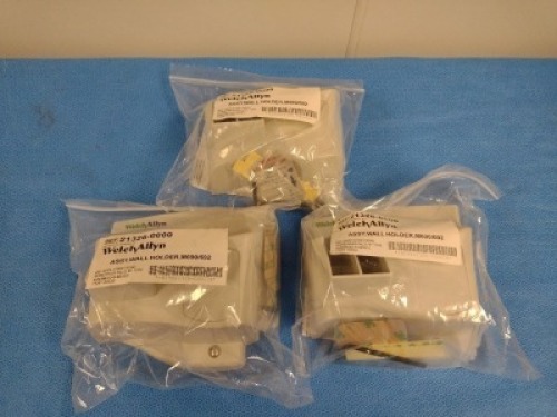 WELCH ALLYN REF21326-000 ASSY, WALL HOLDER, M690/692, QTY. (3) (NEW IN PACKAGE)