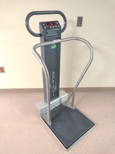 SCALETRONIX ST TILT & ROLL PORTABLE HANDRAIL SCALE W/ DIGITAL WEIGHT INDICATOR