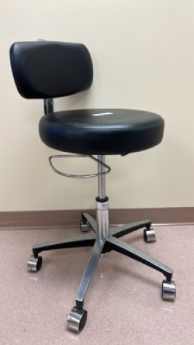MIDMARK M/N 277-001-312 AIR LIFT HAND OPERATED PHYSICIAN STOOL