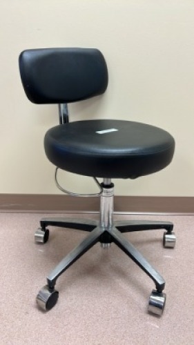 MIDMARK M/N 277-001-312 AIR LIFT HAND OPERATED PHYSICIAN STOOL
