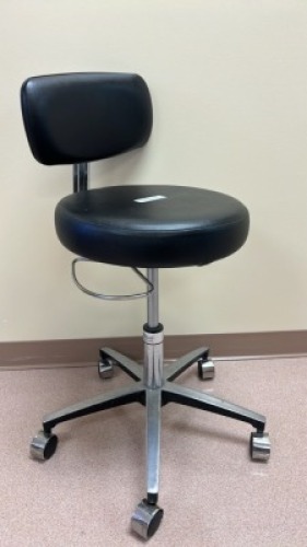 MIDMARK M/N 277-001-312 AIR LIFT HAND OPERATED PHYSICIAN STOOL