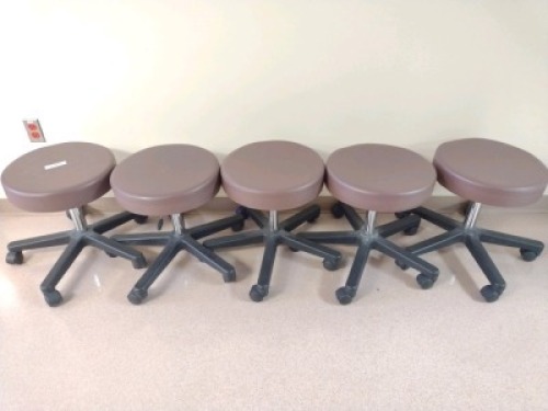 MIDMARK RITTER M/N 195-001-209 AIR LIFT EXAM STOOL, QTY. (5)