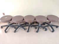 MIDMARK RITTER M/N 195-001-209 AIR LIFT EXAM STOOL, QTY. (5)
