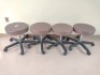 MIDMARK RITTER M/N 195-001-209 AIR LIFT EXAM STOOL, QTY. (4)
