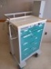 WATERLOO HEALTHCARE MEDLINE CART SYSTEM WITH SECURITY KEYPAD, GLASS DOOR CABINET (TWTEEL)