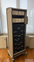 HERMAN MILLER ROLL-TOP DOOR SUPPLY CART