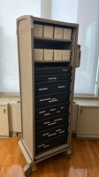 HERMAN MILLER ROLL-TOP DOOR SUPPLY CART