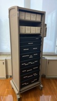 HERMAN MILLER ROLL-TOP DOOR SUPPLY CART