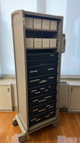HERMAN MILLER ROLL-TOP DOOR SUPPLY CART