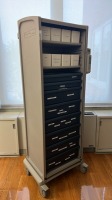 HERMAN MILLER ROLL-TOP DOOR SUPPLY CART