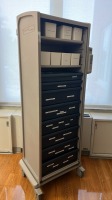 HERMAN MILLER ROLL-TOP DOOR SUPPLY CART