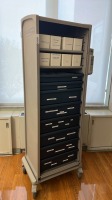 HERMAN MILLER ROLL-TOP DOOR SUPPLY CART