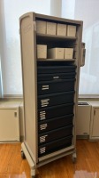 HERMAN MILLER ROLL-TOP DOOR SUPPLY CART