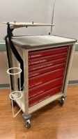 MILCARE GENERAL MEDICAL CART WITH TRAY
