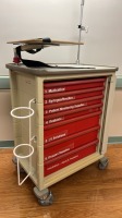 MILCARE GENERAL MEDICAL CART WITH TRAY
