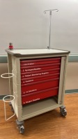 MILCARE GENERAL MEDICAL CART (NO TRAY)-MISSING DRAWER