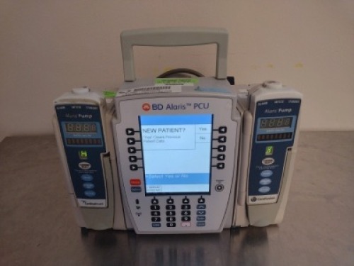 CAREFUSION BD ALARIS 8015 CPU UNIT WITH QTY (2) CARDINAL HEALTH ALARIS 8100 SERIES INFUSION PUMP