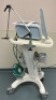 PHILIPS RESPIRONICS V60 VENTILATOR WITH DIGITAL AUTO-TRAK SENSITIVITY ON CART WITH FISHER & PAYKEL MR850JHU RESPIRATORY HUMIDIFIER - 3