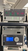 KARL STORZ ARTHROSCOPY SYSTEM TO INCLUDE: 264320 20 SCB THERMOFLATOR, TC 201 IMAGE 1 S CONNECT II CAMERAL PROCESSOR, TC 300 IMAGE 1 S H3-LINK, TL 300 POWER LED 300 LIGHT SOURCE, 202055 20 AIDA HD CONNECT, OR 1 ESSENTIAL NEO MLS SYSTEM, SCALE OR VIDEO SCAL