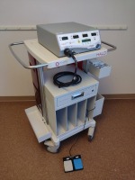 BARRX MEDICAL HALO FLEX REF 1190A-115A ENERGY GENERATOR WITH REF FLEXCC-020A OUTPUT CABLE, FOOTSWITCH ON CART