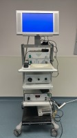 MEDTRONIC SURGICAL SYSTEM TO INCLUDE: MEDTRONIC XLS-300 XENON LIGHT SOURCE, VISION SCIENCES AP-4000 AIR PULSE STIMULATOR, VISION SCIENCES -2010 DIGITAL VIDEO CAMERA, VISION SCIENCES APU-1000 AIR PUMP UNIT, SONY UP-20 COLOR VIDEO PRINTER, TOSHIBA DVD PLAYE