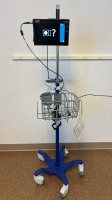 KARL STORZ C-MAC 8104 VIDEO LARYNGOSCOPE ON ROLLING STAND