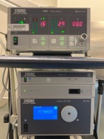 KARL STORZ ARTHROSCOPY SYSTEM TO INCLUDE: 264320 20 SCB THERMOFLATOR, TC 201 IMAGE 1 S CONNECT II CAMERAL PROCESSOR, TC 300 IMAGE 1 S H3-LINK, TL 300 POWER LED 300 LIGHT SOURCE, 202055 20 AIDA HD CONNECT, OR 1 ESSENTIAL NEO MLS SYSTEM, SCALE OR VIDEO SCAL