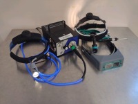 BFW INC. MINIMAX T-3 LIGHT SOURCE WITH QTY (2) XTREMEBEAM FIBEROPTIC HEADLIGHT, OPTIVISOR
